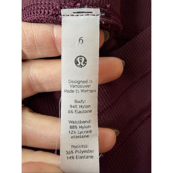 Lululemon Dance Studio Jogger Pants Women’s Size 6 Casual Burgundy - Picture 9 of 10